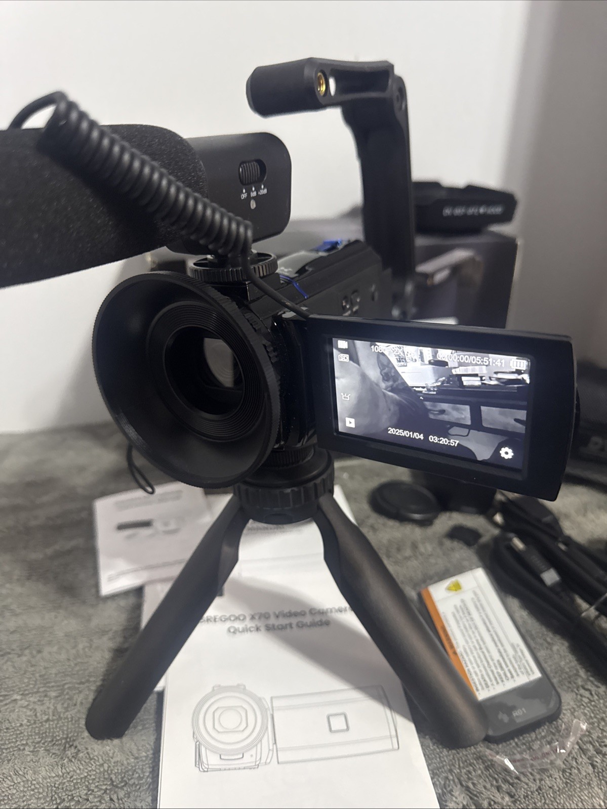 5K Video Camera Camcorder, UHD 64MP Vlogging Camera for YouTube