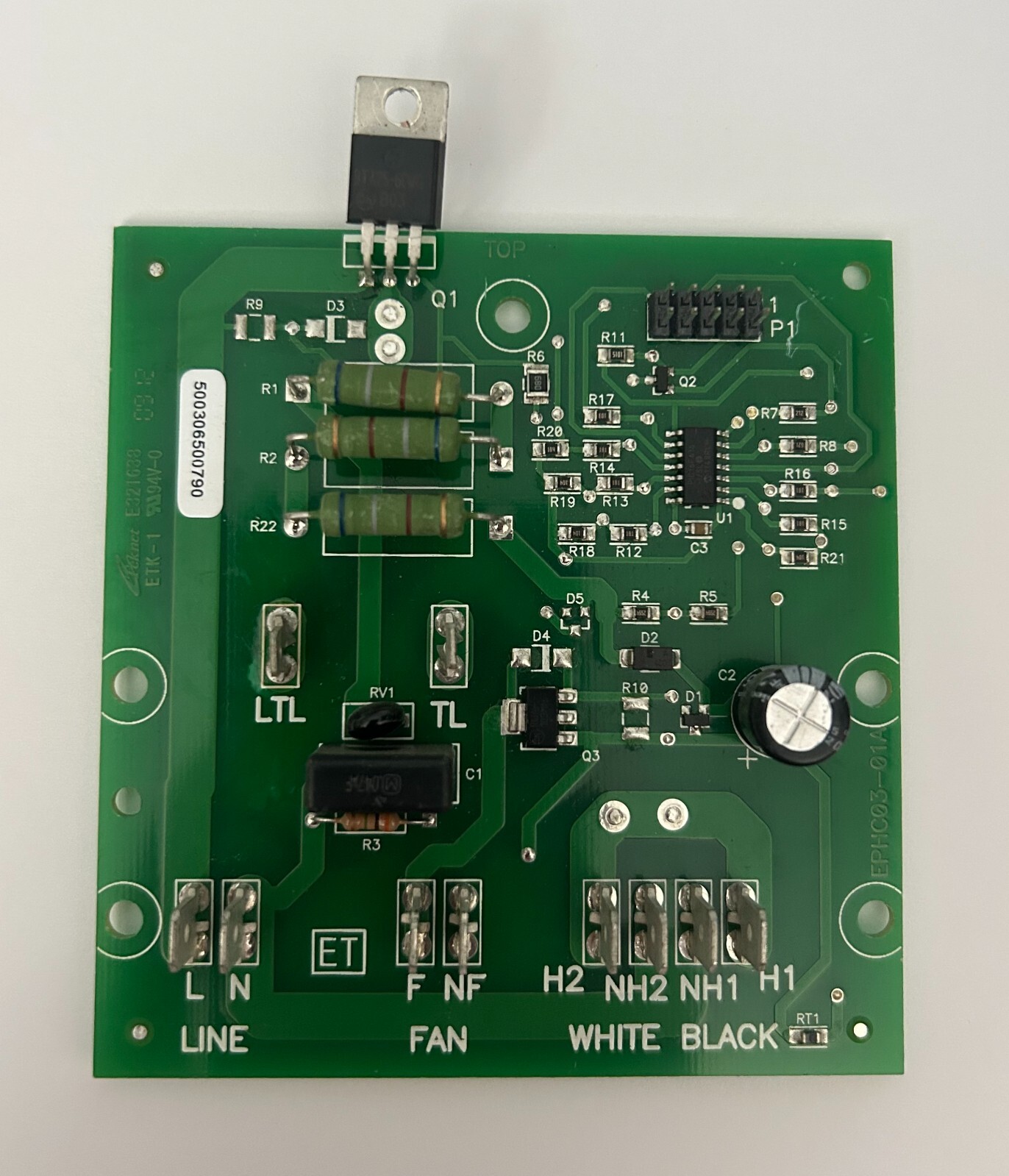 EdenPURE Heater USA & GEN4 Rear Circuit Board US009
