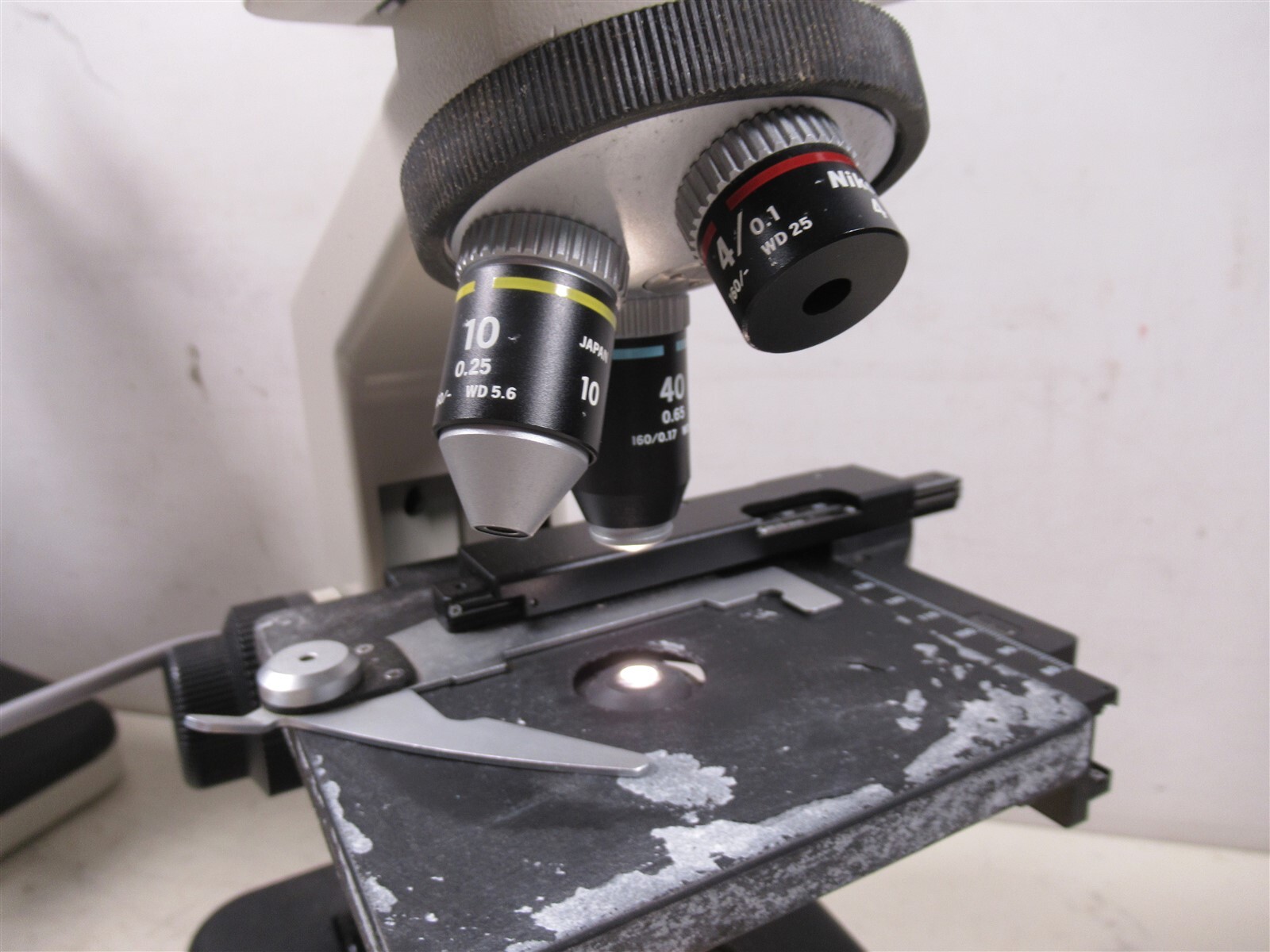 Nikon YS2-T Alphaphot Binocular Microscope w/ Eyepieces & 3 Objective Lenses