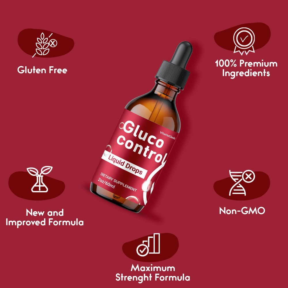 GlucoControl Liquid Drops, Max Strength, Gluco Control Supplement (2 pack)