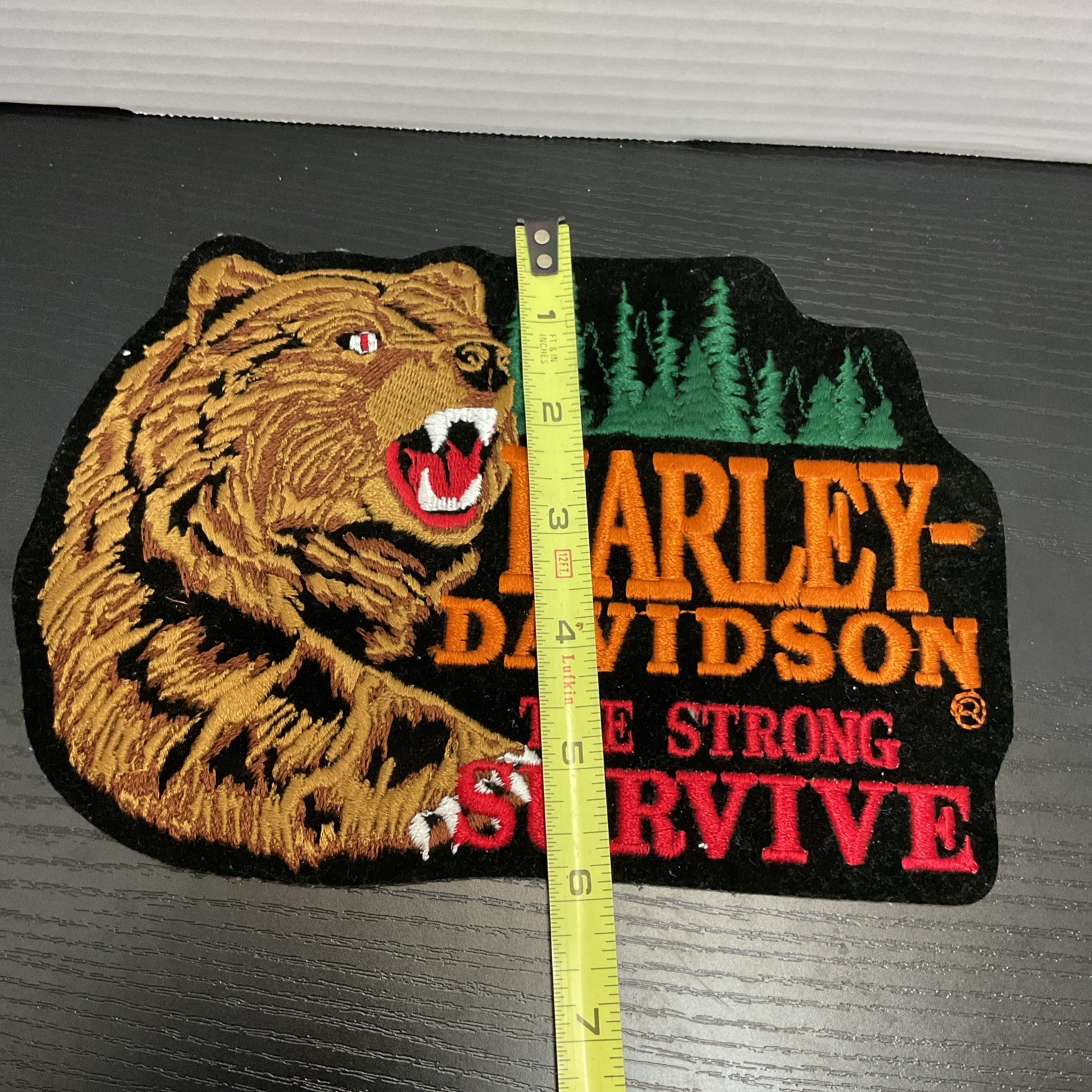 Harley-Davidson Motorcycles BEAR Embroidered Patch "The Strong Survive”