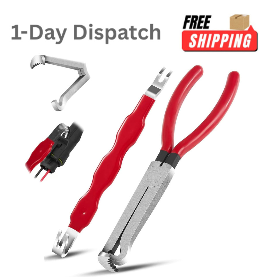 QQURIXY 2pcs Automotive Electrical Connector Pliers Set Quick Release Disconnect