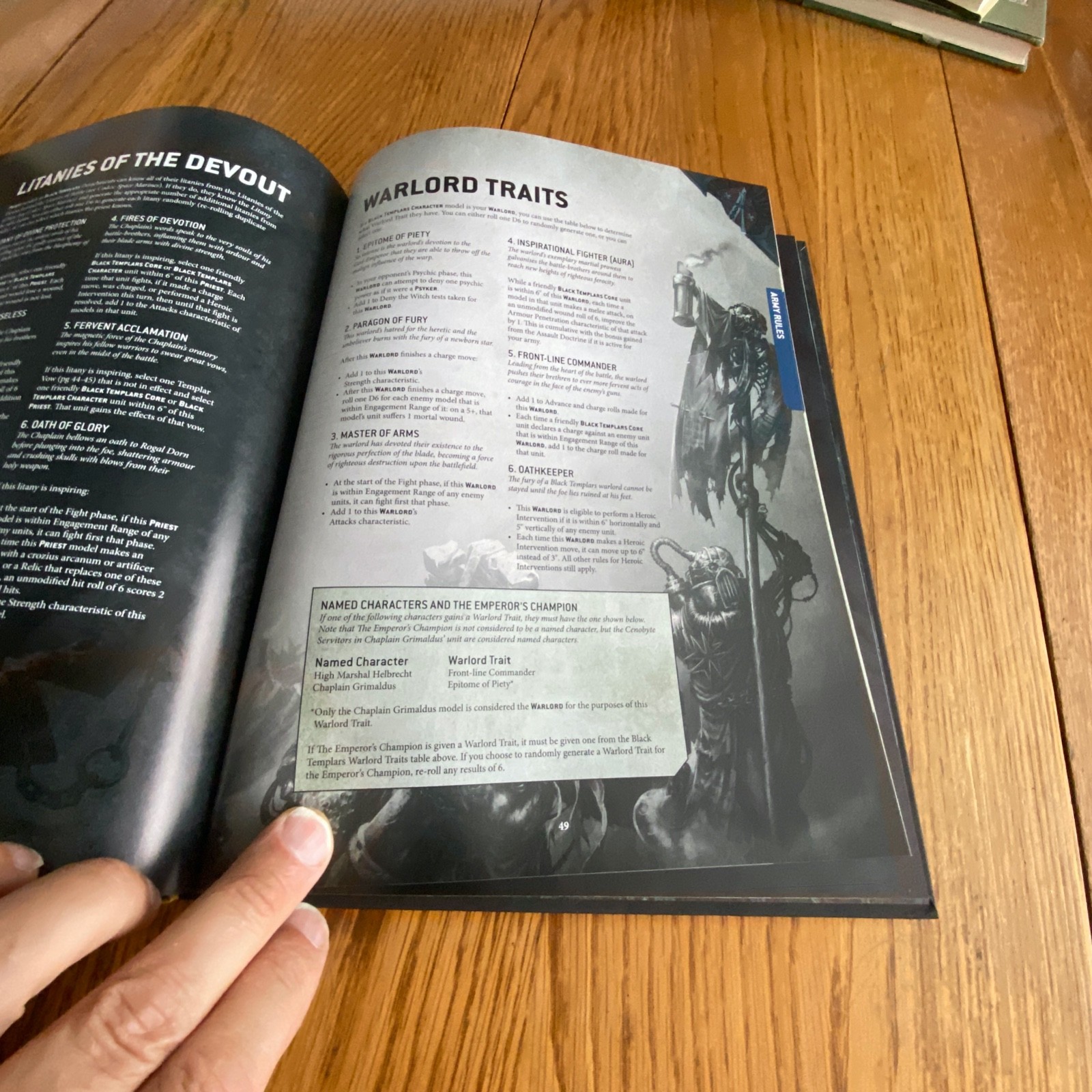 Warhammer 40K: Codex Supplement Black Templars Hardcover