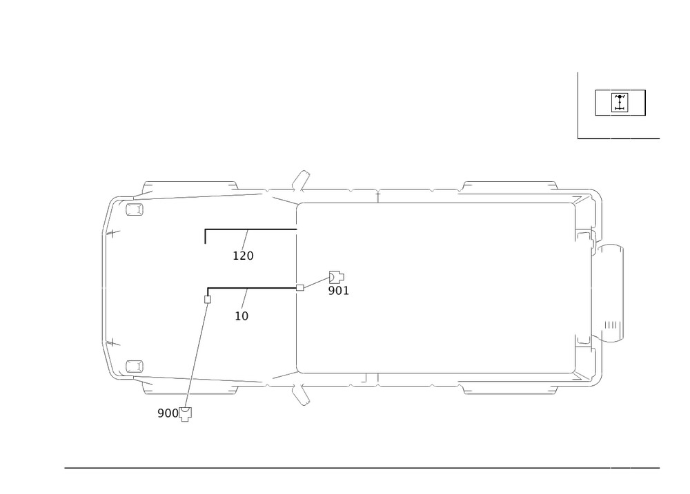 Genuine Mercedes-Benz Electrical Wiring Harness 463-540-34-32-64
