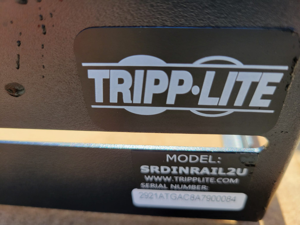 TRIPP LITE Series Smartrack Adjustable Rack-Mount Din Rail Kit Top SRDINRAIL2U