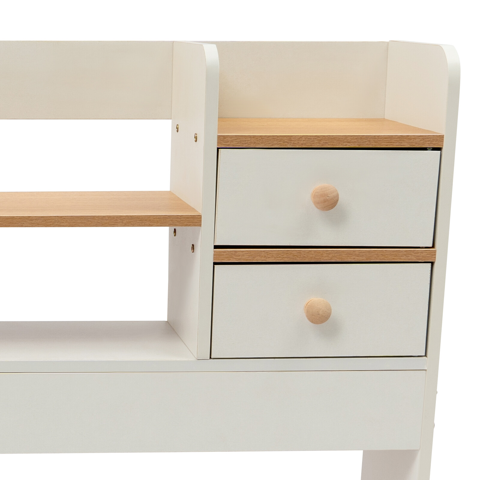 2 Tiers Desktop Bookshelf Office Dorm Desk Organiser Storage Shelf Display Rack