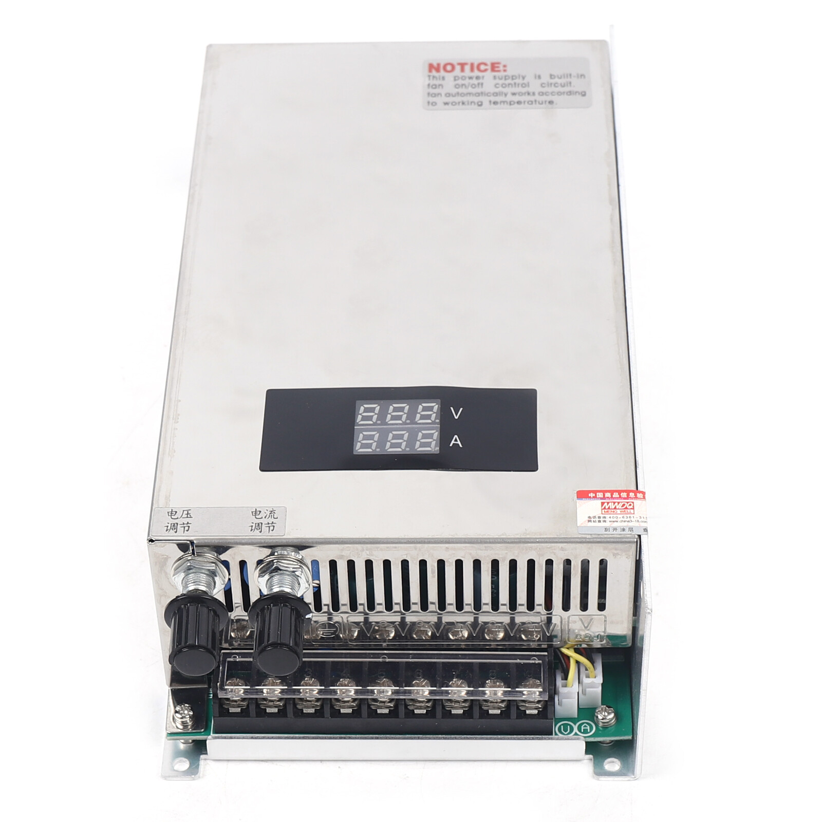 AC 0-48V DC 1000W 48V 20A Adjustable Switching Power Supply Voltage & Current