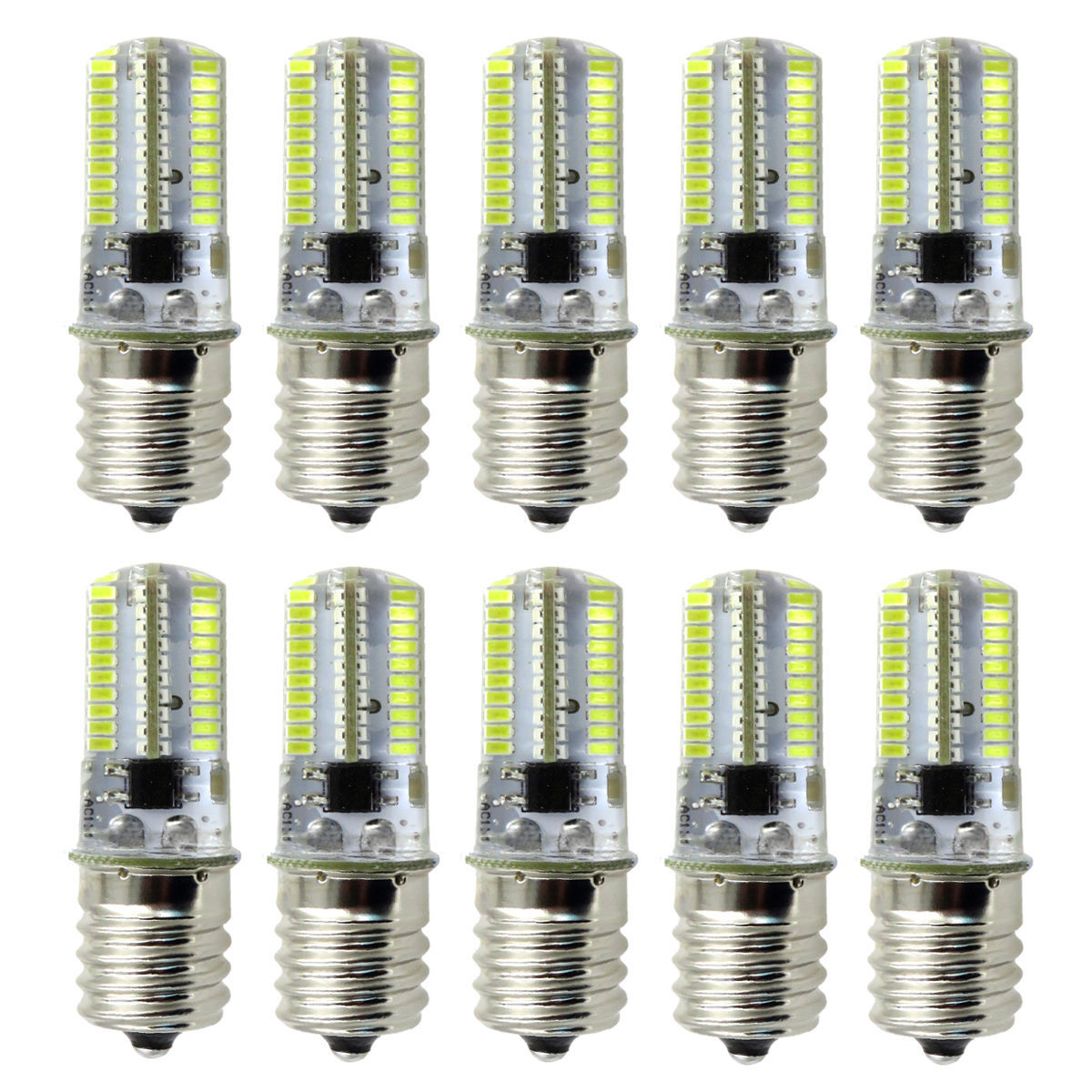 10pcs E17 Intermediate C9 LED Light 80Led Microwave Bulb 110V 120V White Lamp