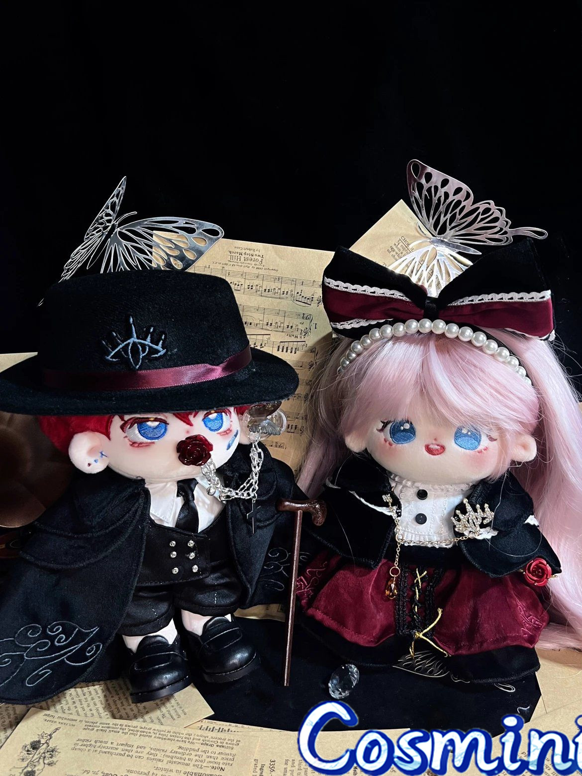 Original Handmade Rose Dress For 20cm Doll Clothing Clothes Outfits Dress up