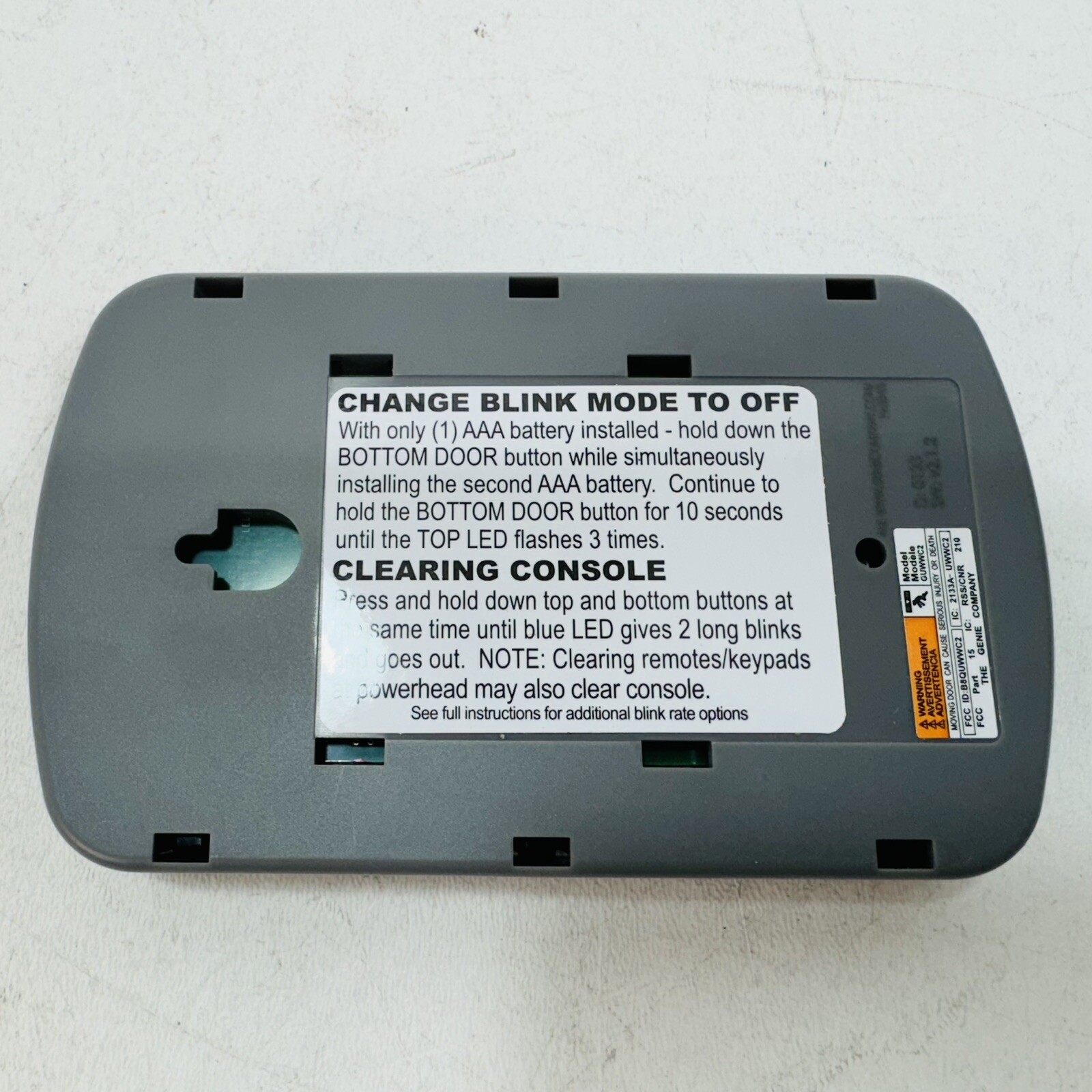 New Genie Universal Series Wireless Control Model # GUWWC2
