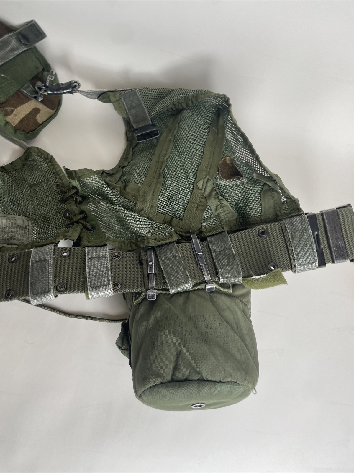 USGI Enhanced Tactical Load Bearing Vest Complete Kit BDU "EXCELLENT"