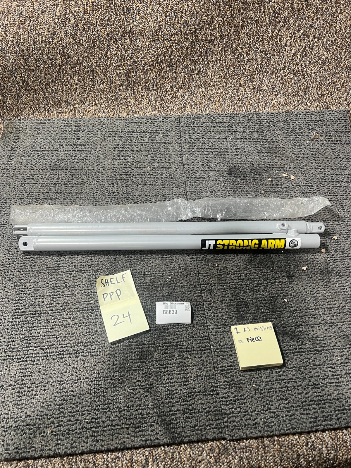QTY 2 JT Strong Arm Jack Stabilizer Gray LIPPERT COMPONENTS W/ MISSING PC
