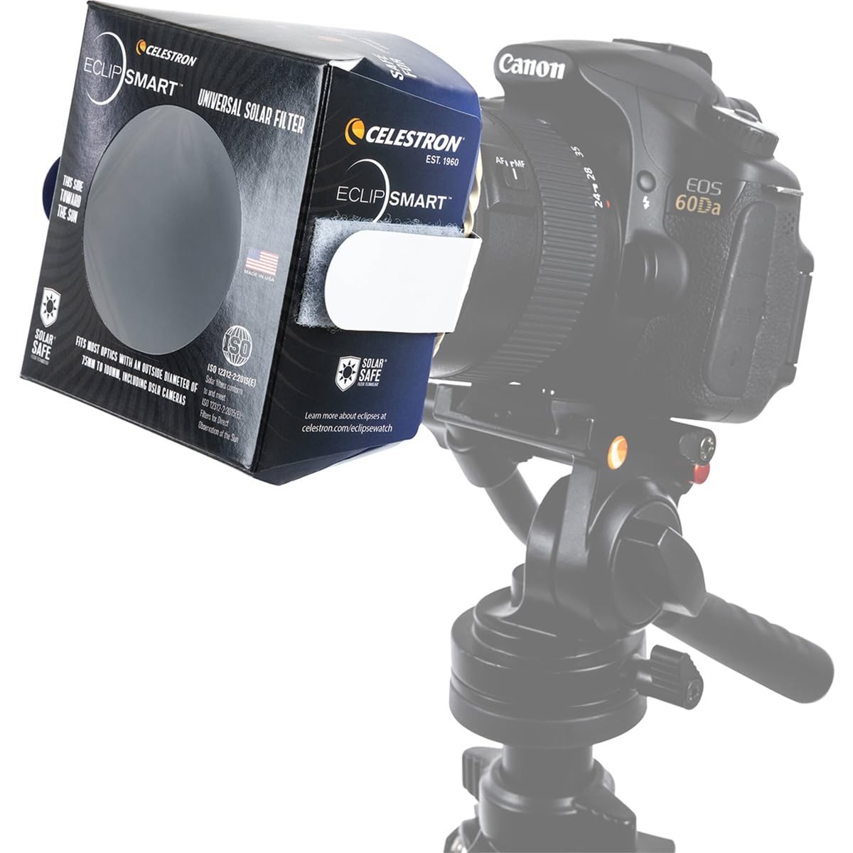 Celestron – EclipSmart Safe Solar Eclipse Telescope and Camera Filter – OD