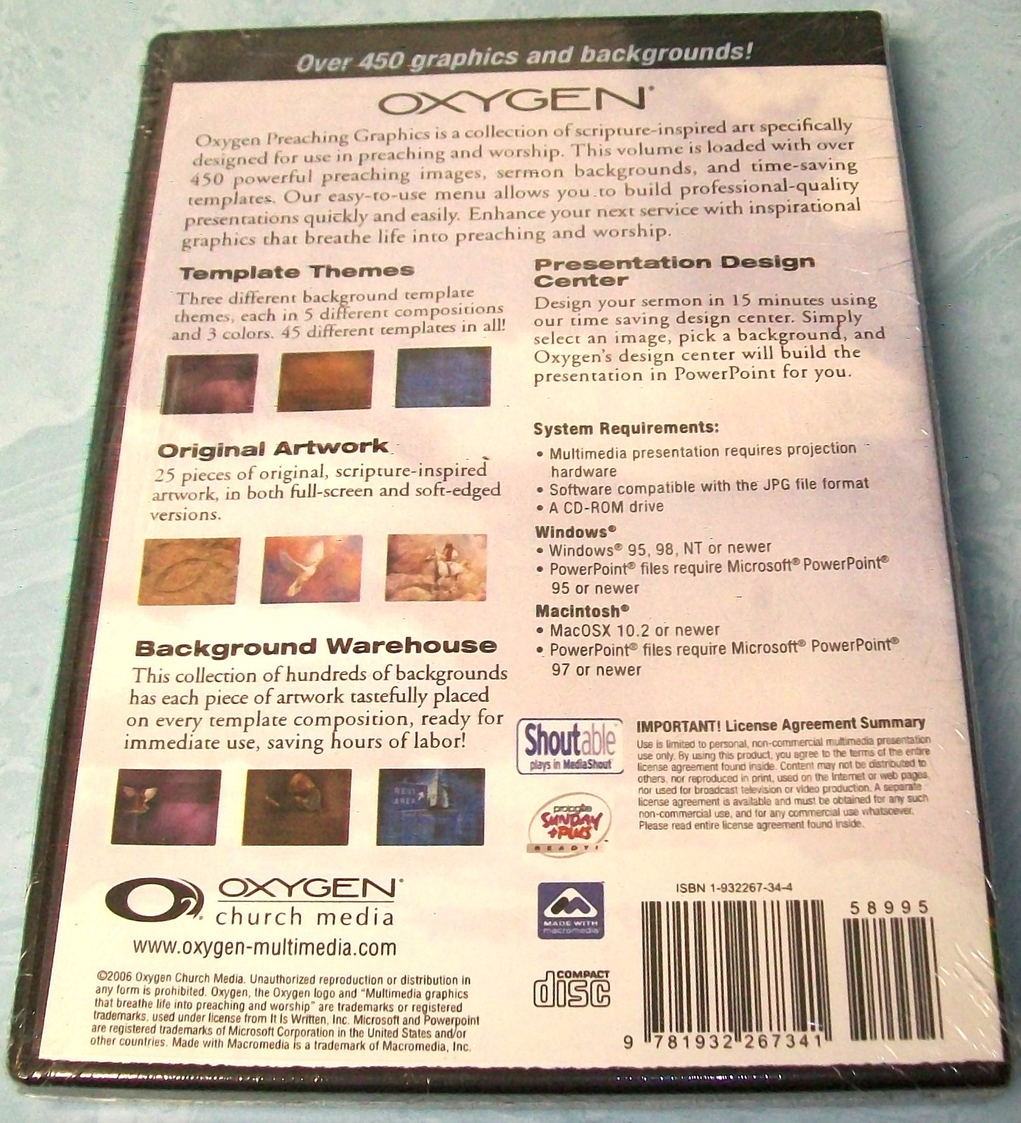 Oxygen: Multimedia Graphics - Volume 13 (CD-ROM, 2006) New Unopened!