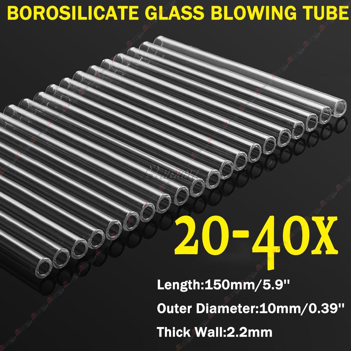 150MM OD 10MM 2.2MM Thick Wall Borosilicate Glass Tube Pyrex Blowing Lab