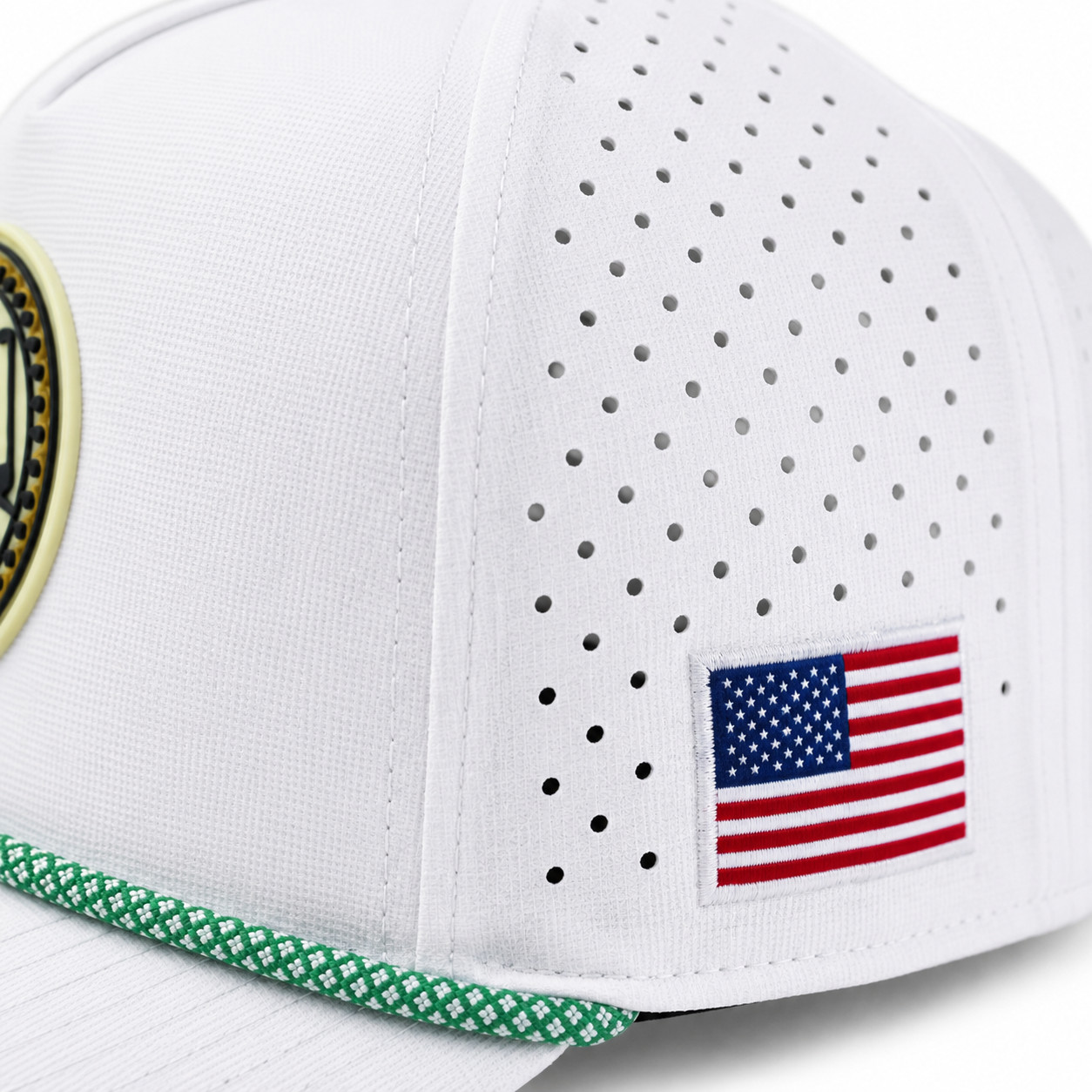 State Golfer Golf Rope Hat Snapback Trucker Cap USA Flag Golfing Adjustable