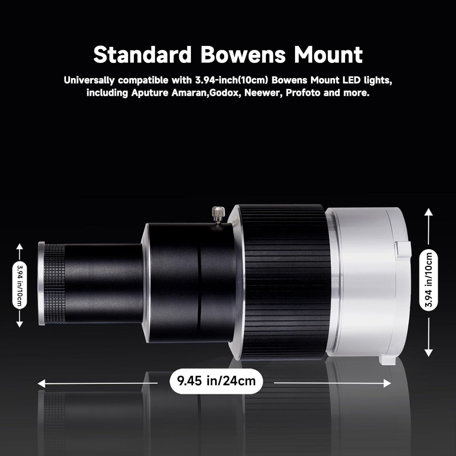 Professional Optical Snoot Attachment - Bowens Mount Spotlight Projector with 35