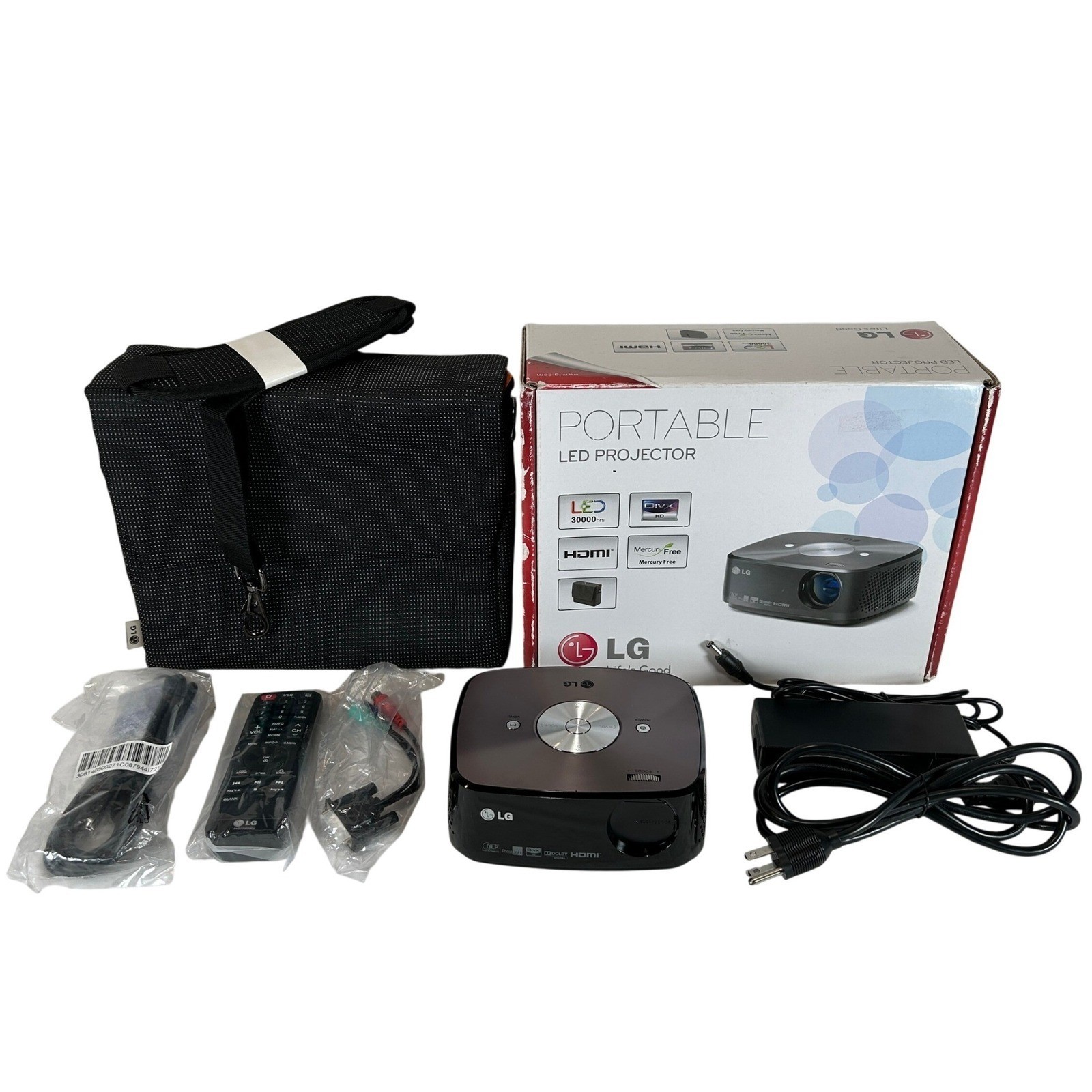 LG HX350T Portable LED Projector with Case and Remote
