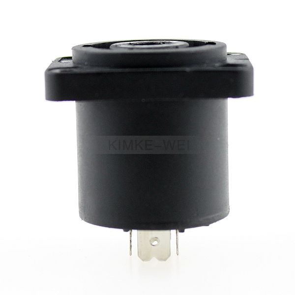 2 pcs Speaker 4 Pin Female Jack Compatible Audio Cable Panel Socket Connectors