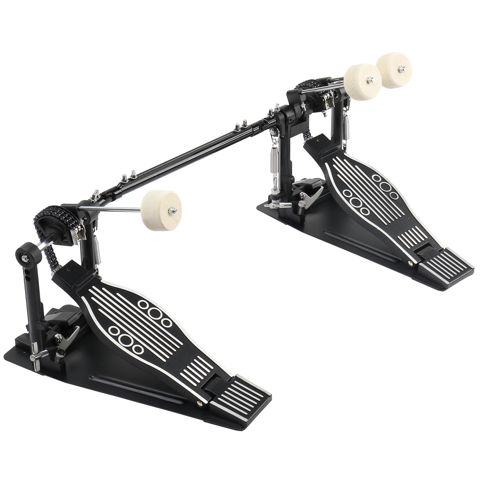 Double bass drum pedal adult drum black