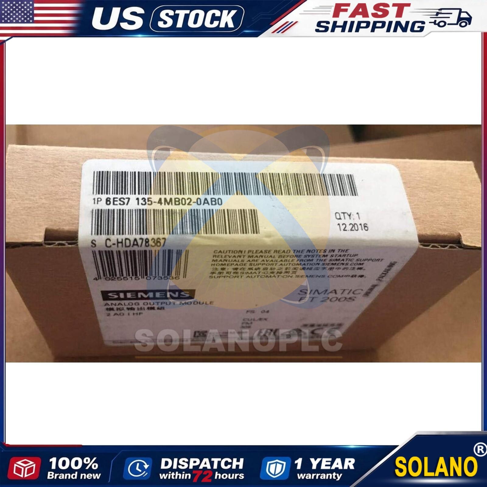 New Siemens 6ES7 135-4MB02-0AB0 6ES7135-4MB02-0AB0  US FREE TAX