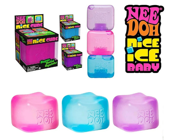 NeeDoh Jellyfish Jelly Squish/Nice Cube Squish Fidget Toy