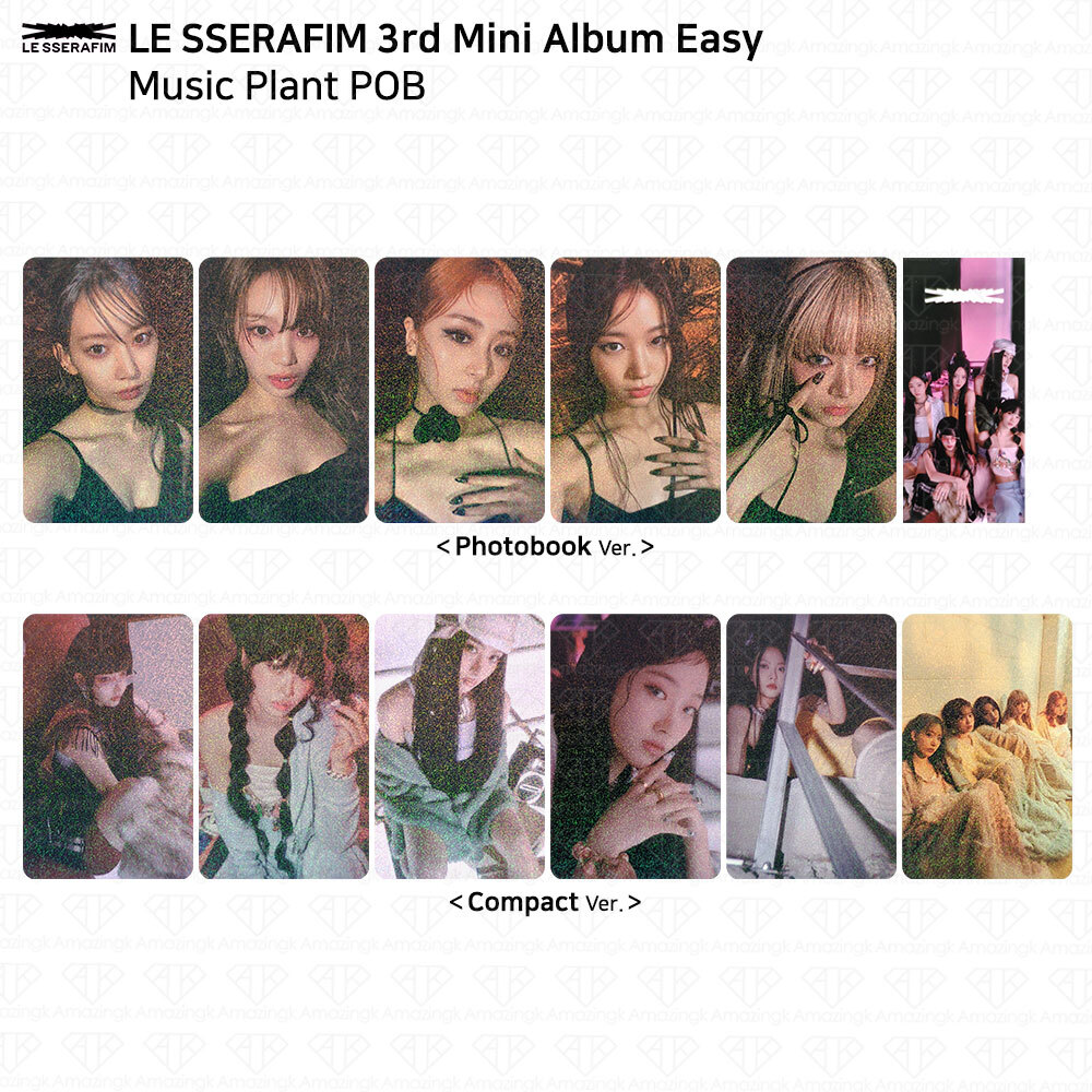 Le Sserafim 3rd Mini Album Easy Music Plant POB Photocard KPOP Chaewon Kazuha
