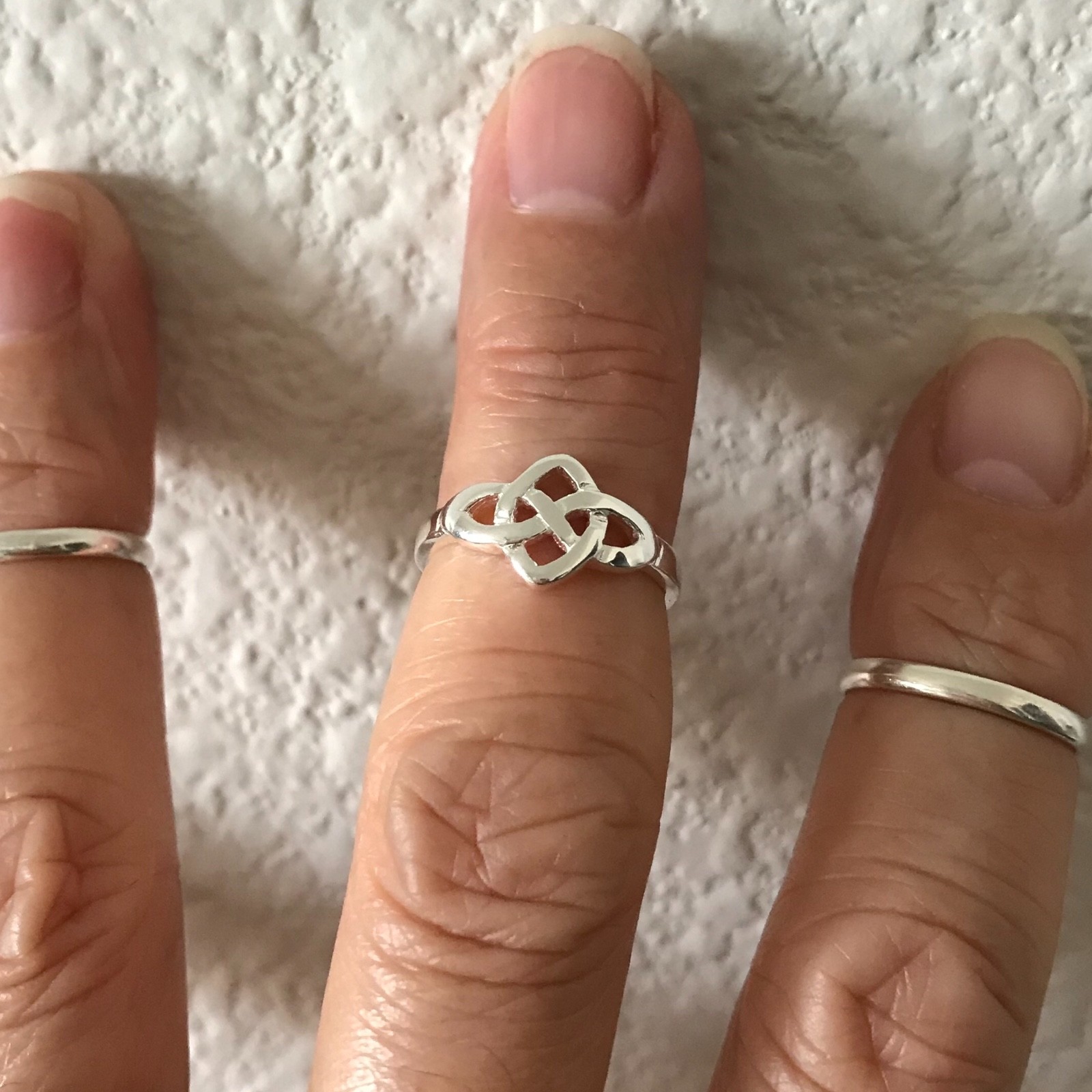 Sterling Silver Celtic Infinity Toe Ring, Love Knot Ring, Silver Rings