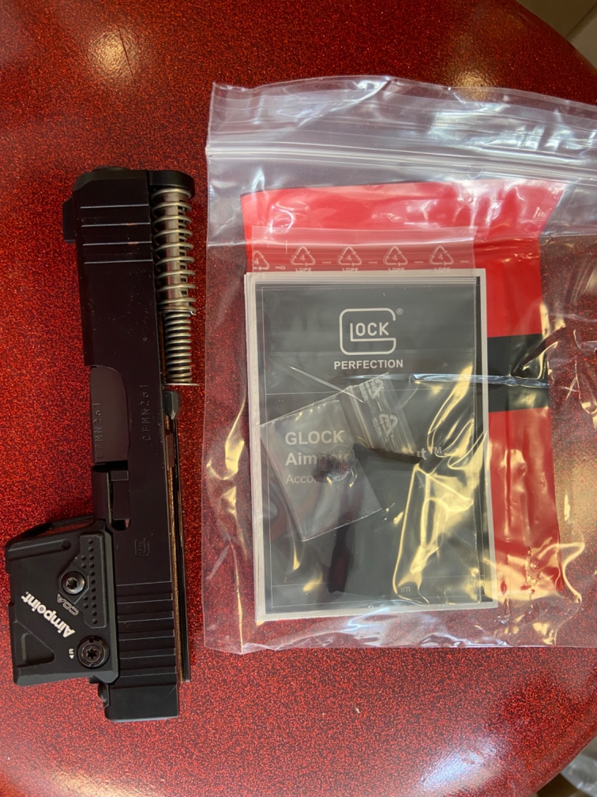 Glock 43X MOS8 9MM FS AIMPOINT COA - G48 G43x - Brand New Glock Direct CA OK #1