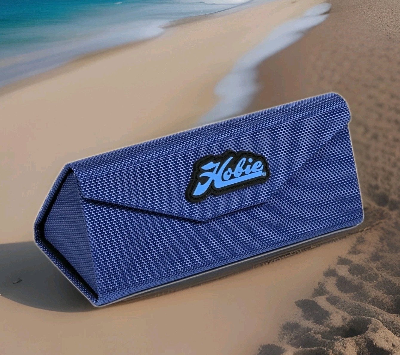 Hobie Trifold Sunglass CASE  Blue  Magnetic Closure