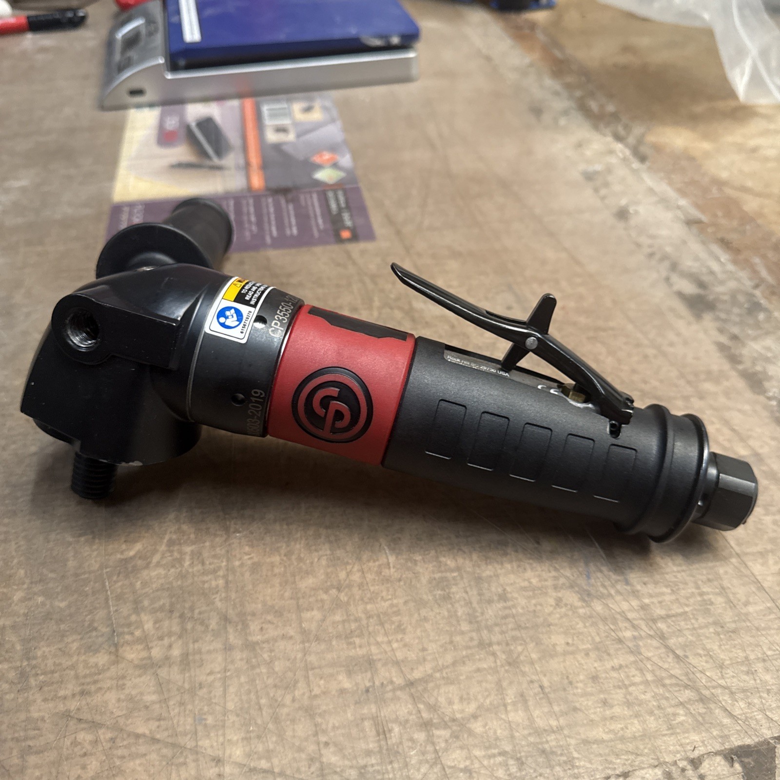 Chicago Pneumatic Cp3550-120Ab Airdiscsander, 3/8In, Npt, Rightangle VO