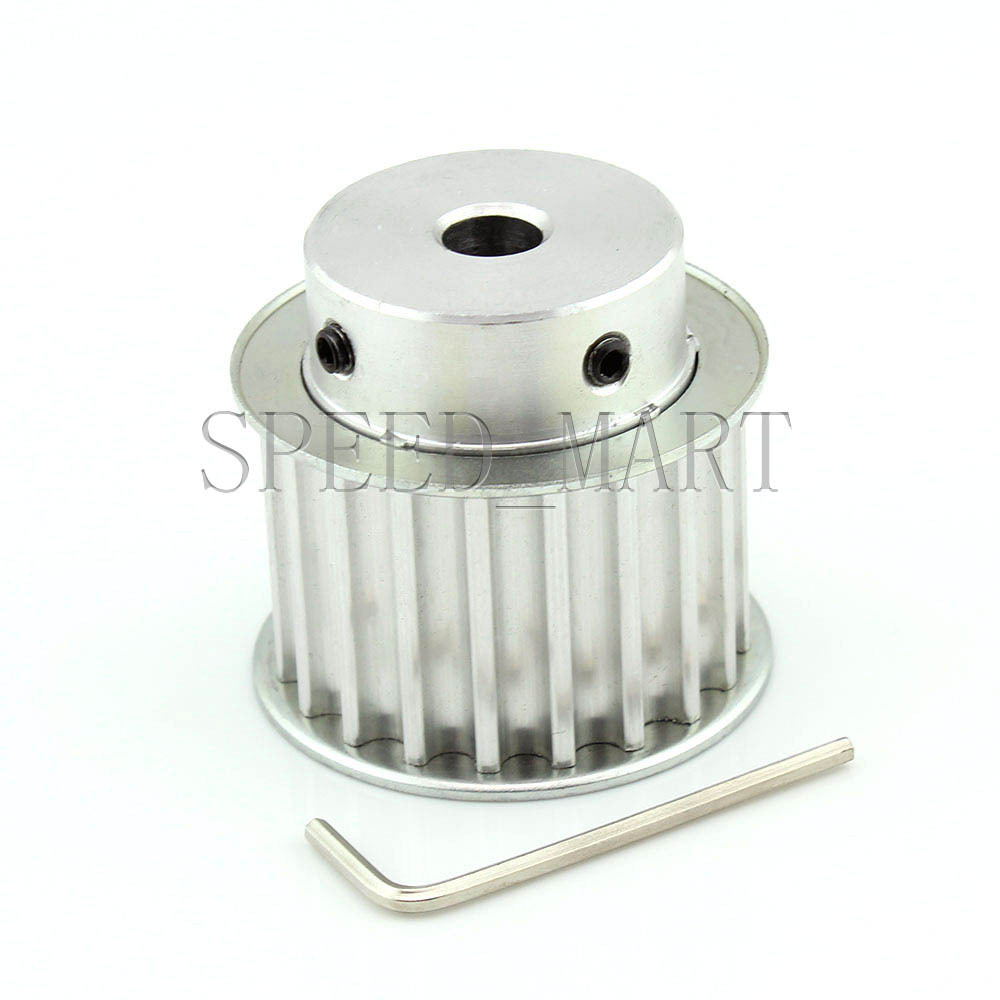 HTD 8M-20T-27W Aluminum Timing Belt Pulley 20 Teeth 15mm Bore Stepper Motor