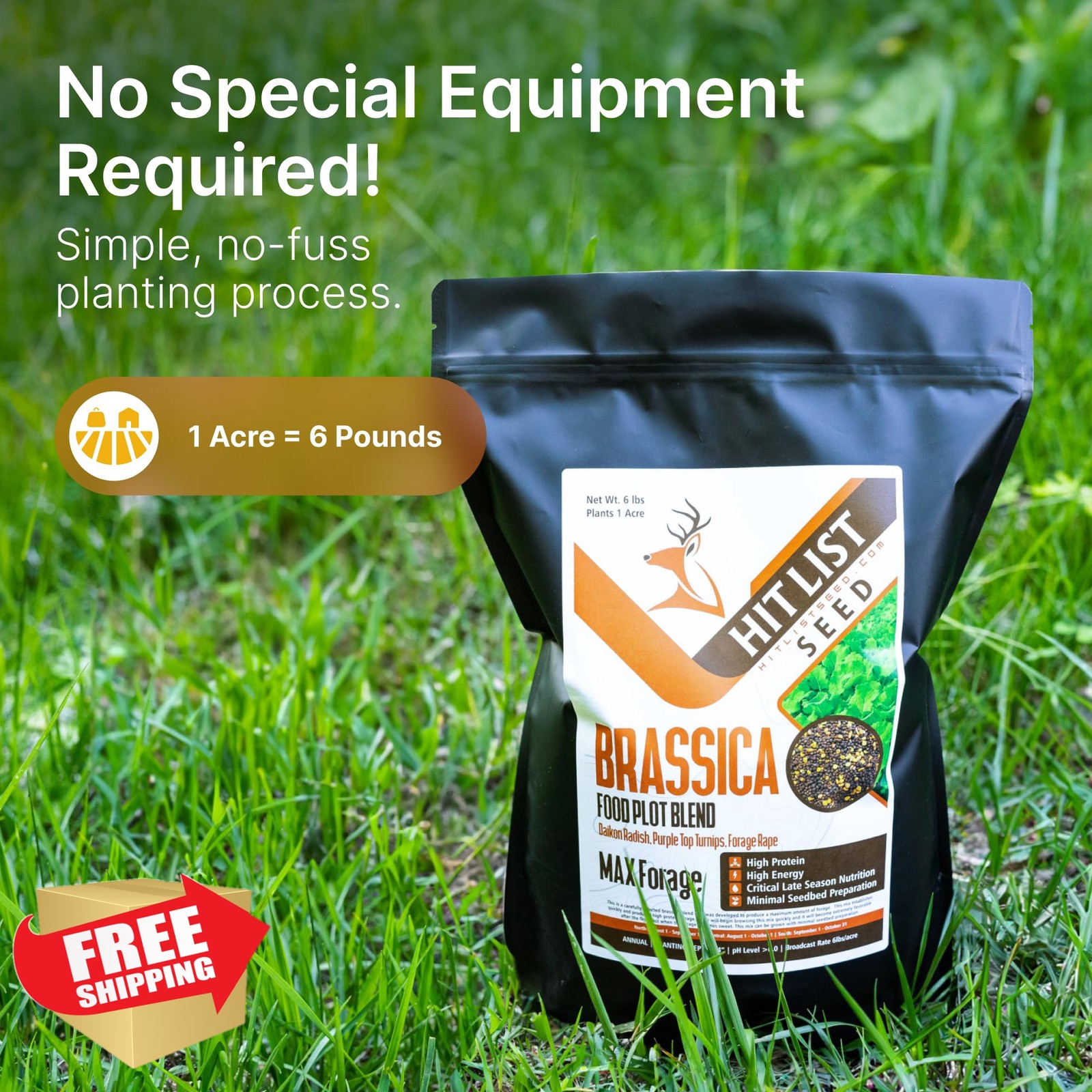 Hit List Seed Food Plot Seed 1 Acre 6 lbs