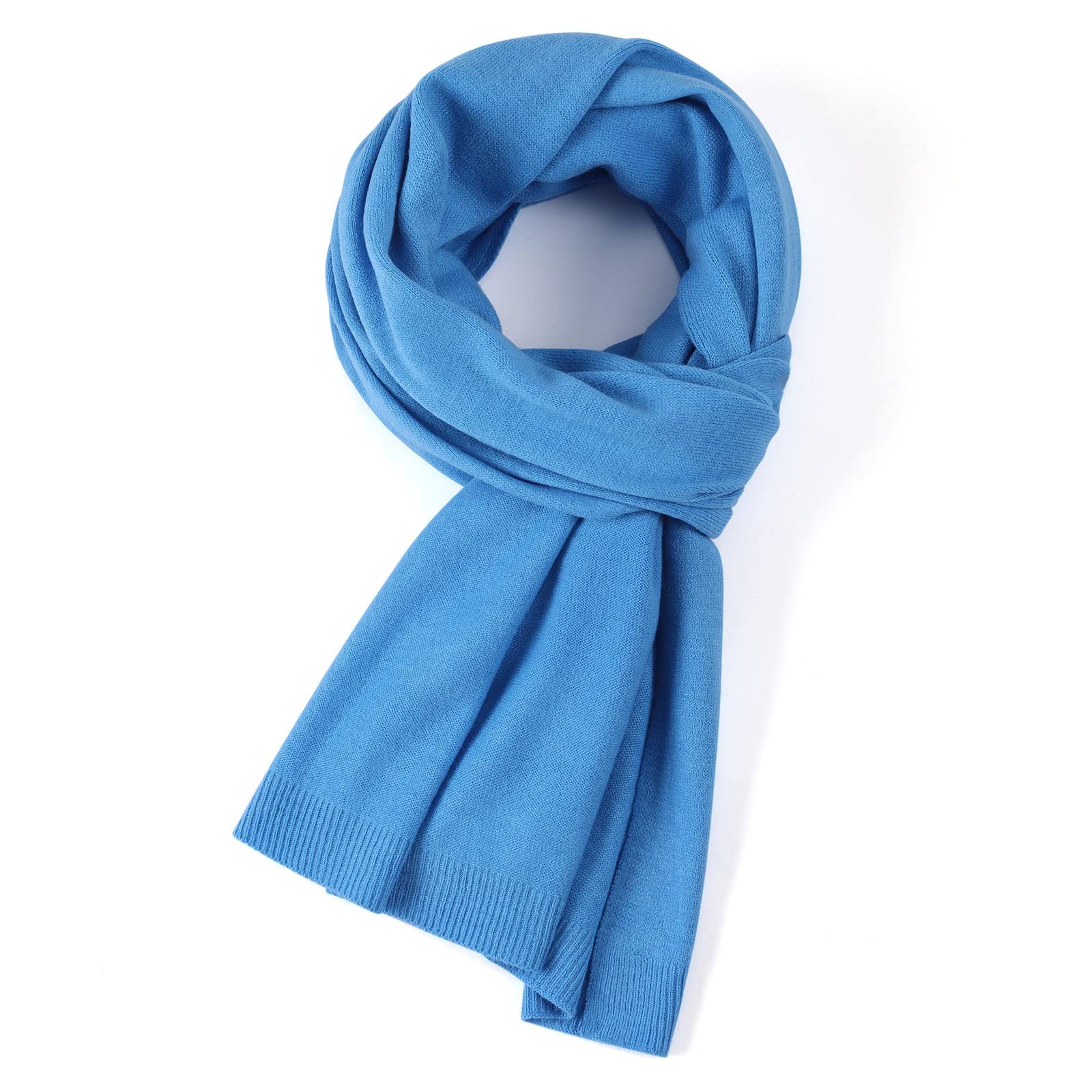 Women Ponchos Sweater Versatile Lightweight Solid Knitted Shawl Wrap Scarf Ca...
