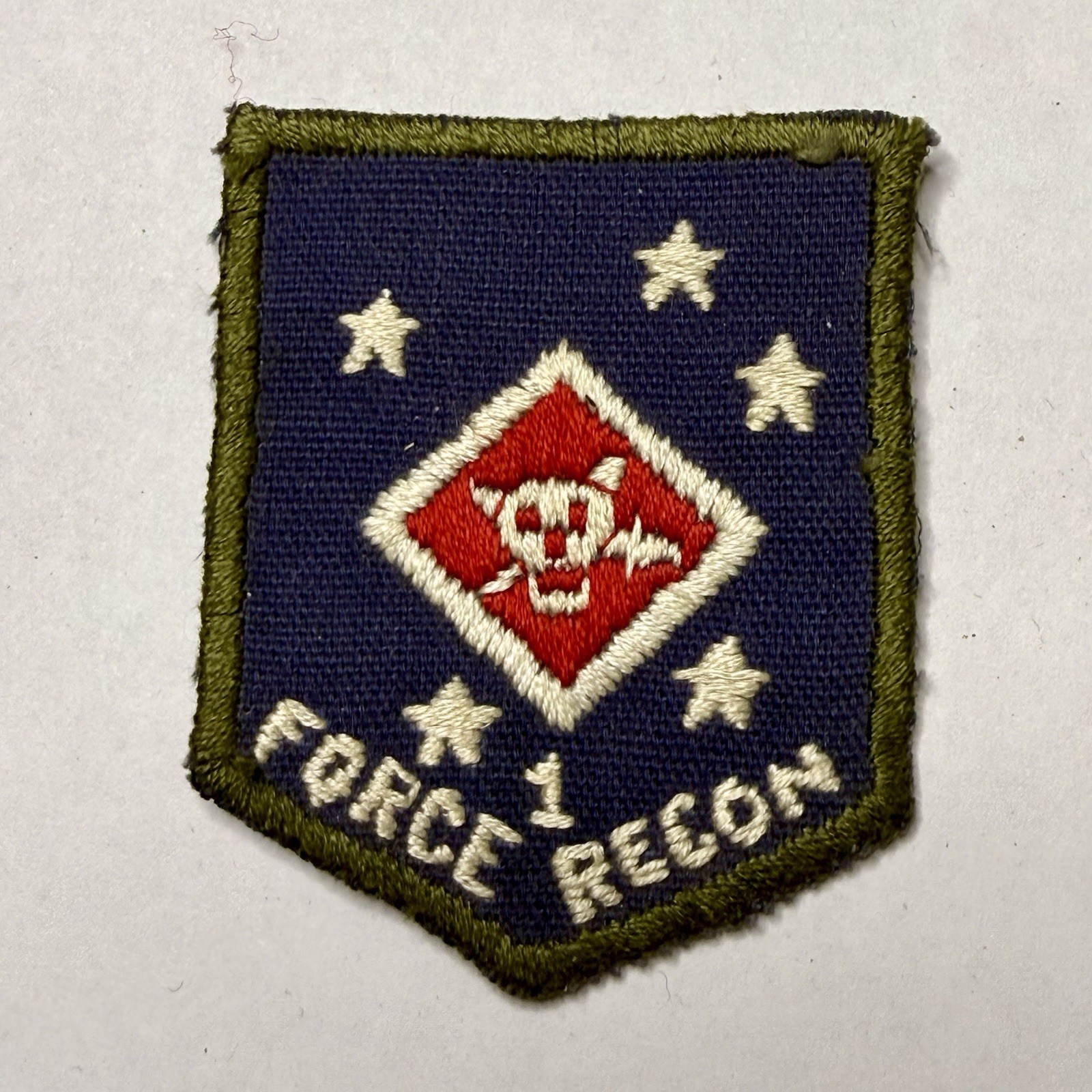 Original Vietnam War USMC 1st Force Recon Theatre Made Patch