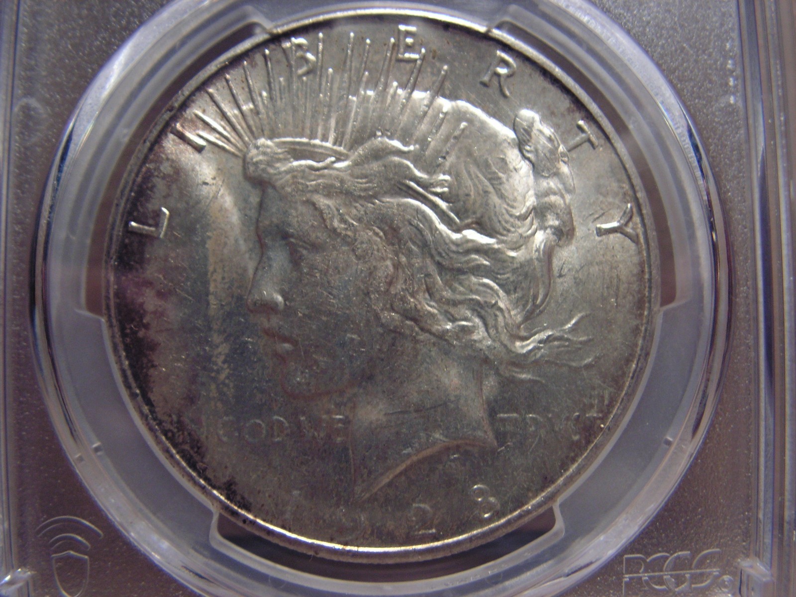 1928 - S Peace Silver Dollar. PCGS MS63,