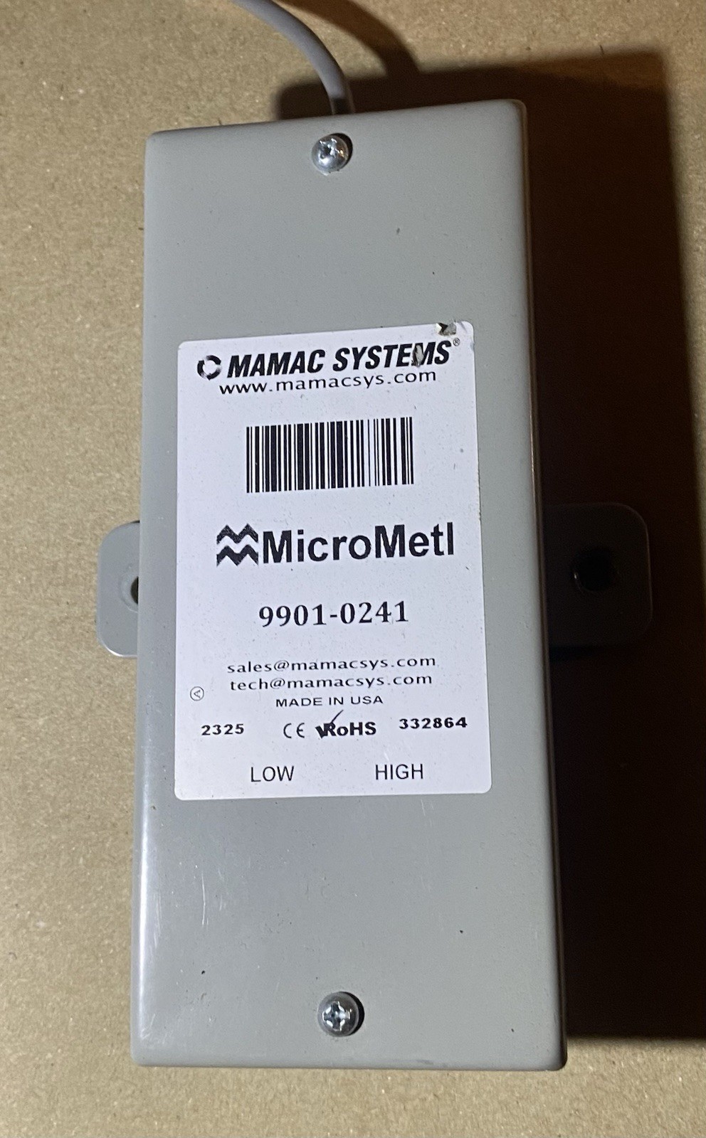 Mamac Systems / MicroMetl / 9901-0241 / Sensor