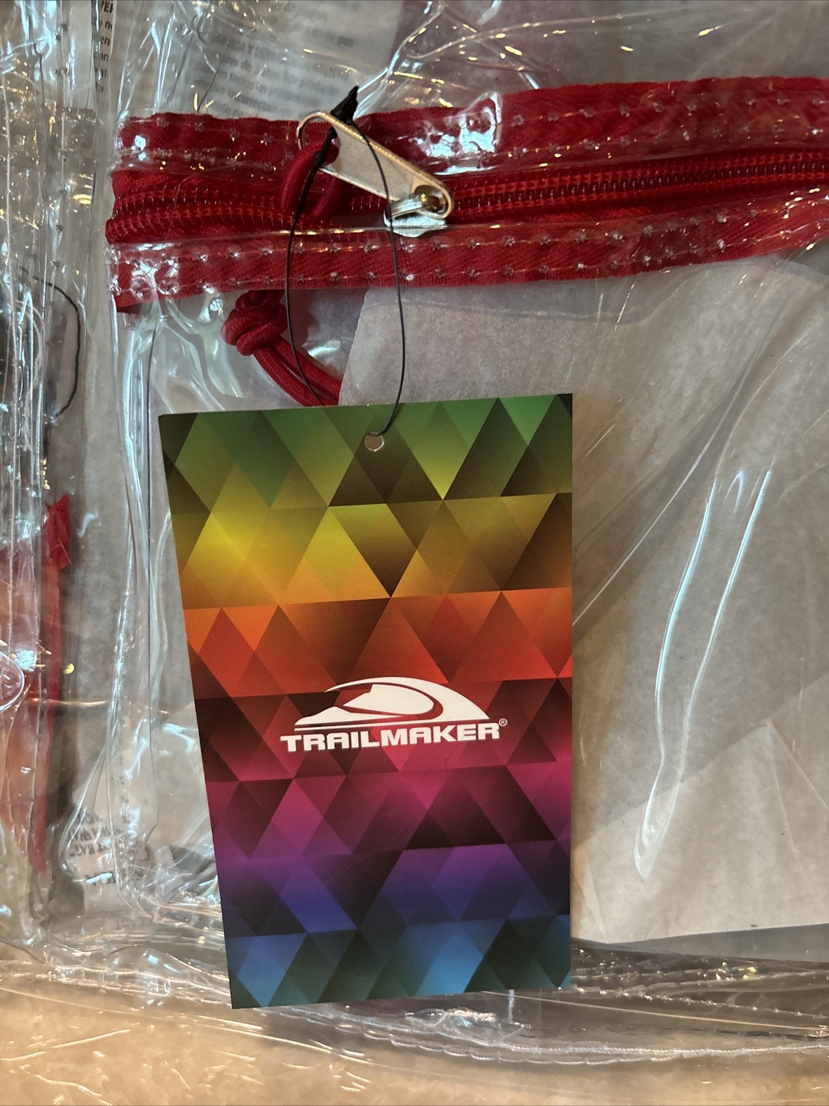 Trailmaker Classic Clear Backpack Red Concerts Sporting Events NWT NEW
