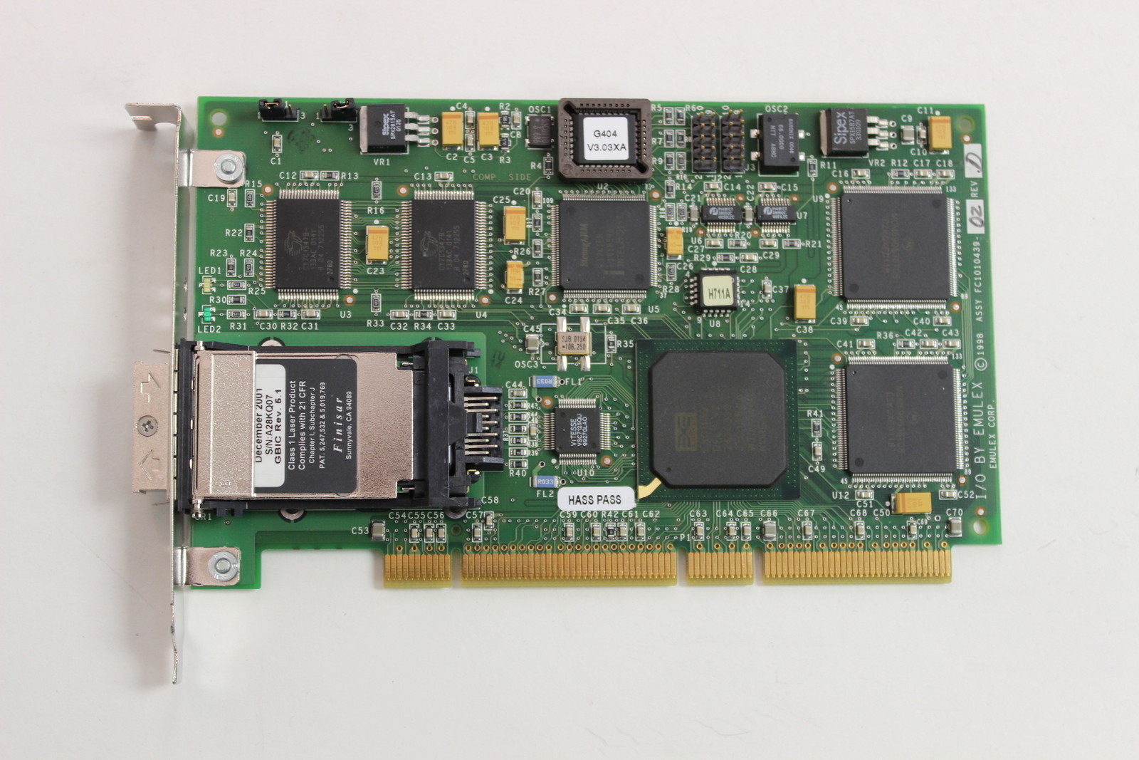 EMULEX LP8000 FC1020017-07D PCI FIBER CHANNEL ADAPTER FC1020017 FC1010439-02