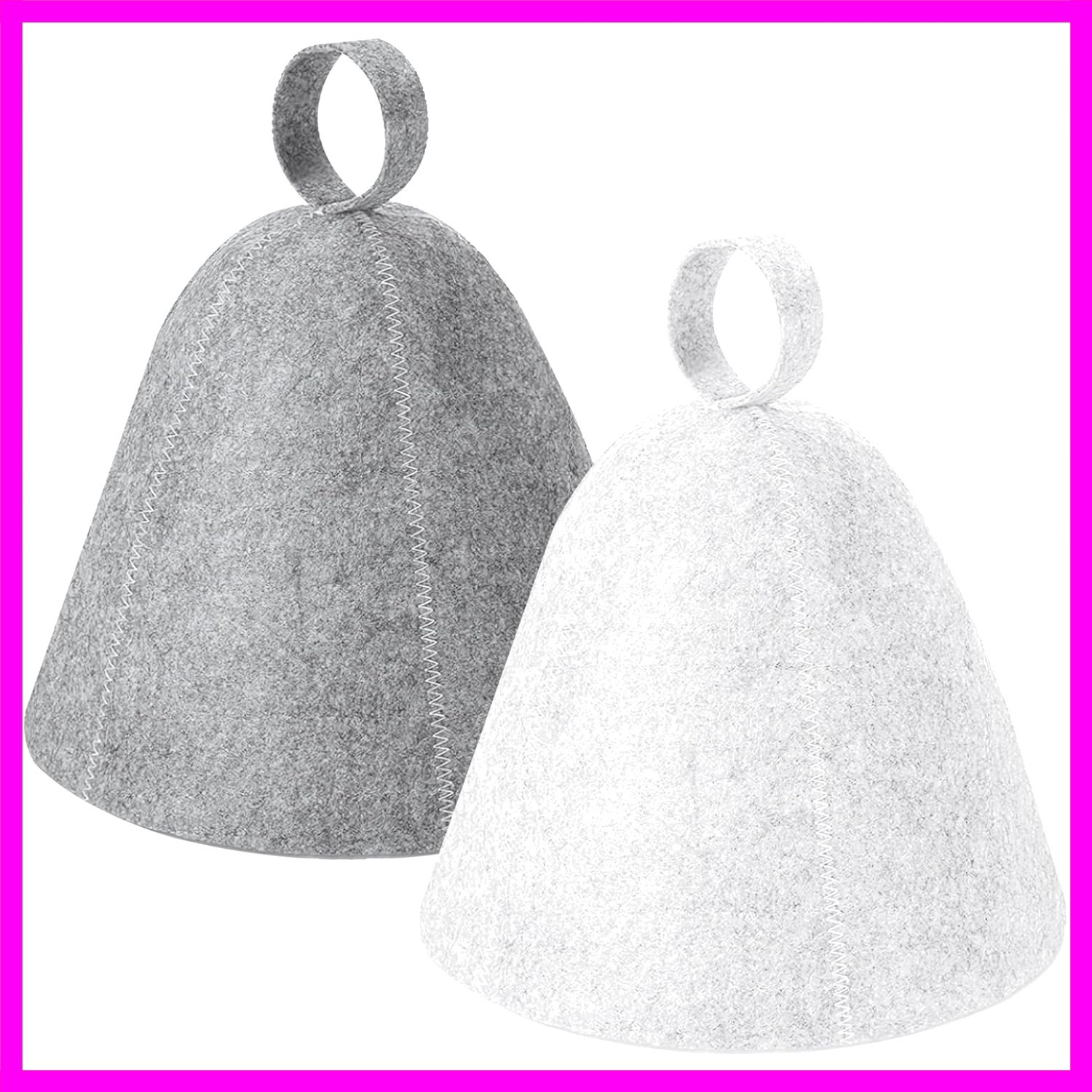 2 Pack Sauna Hat, Wool Felt Sauna Cap Russian Banya Cap Unisex Sauna Hat for ...