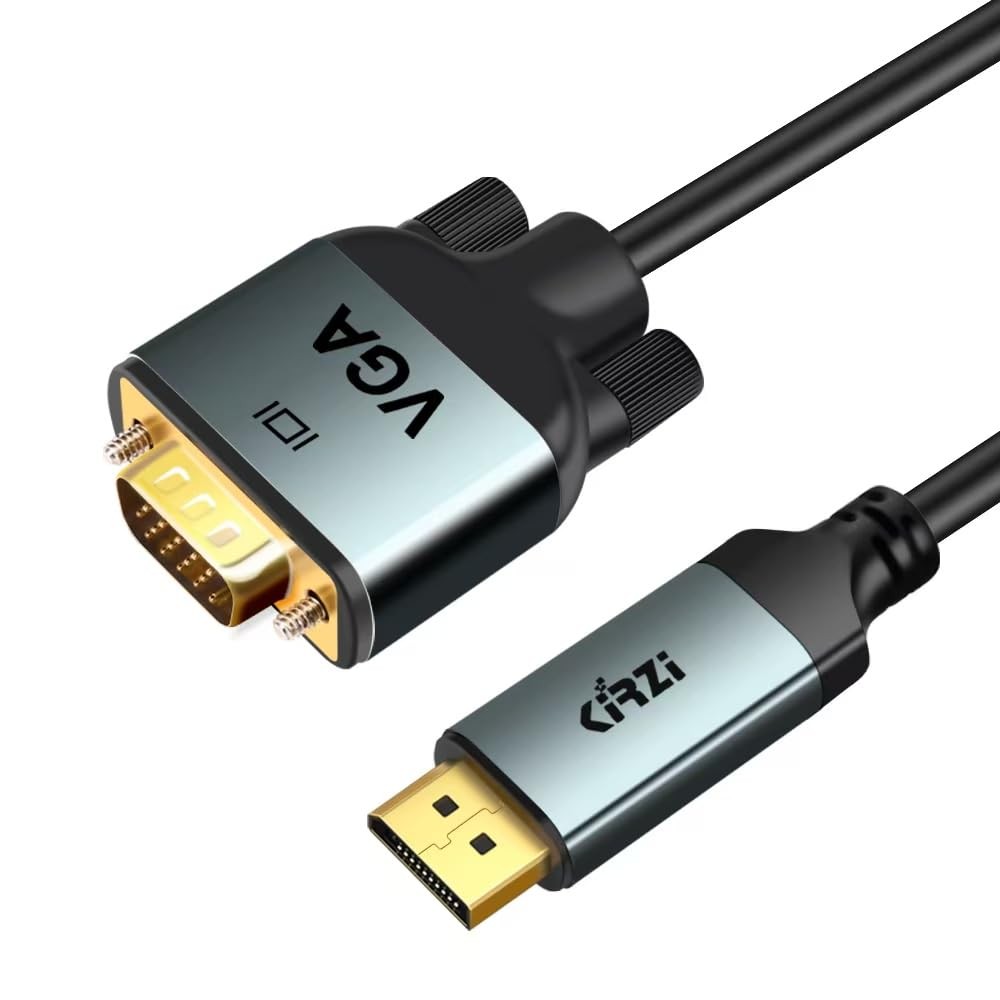 DisplayPort To VGA Cable 10ft Male To Male Adapter Converter 1080P Monitor