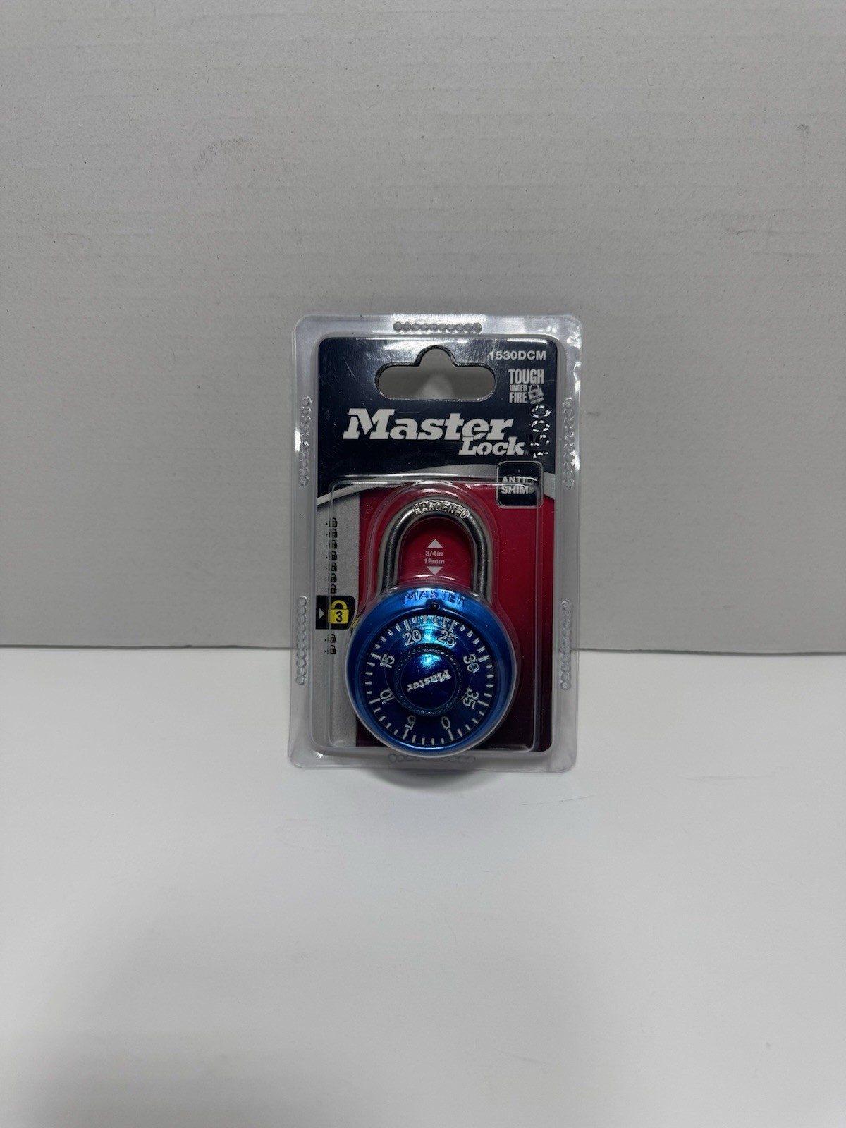 Master lock Combination Padlock Master Lock Anti Shim Blue 1530DCM new