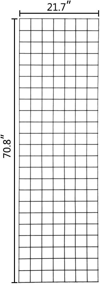 6' x 2' Wire Grid Panel Retail Display Gridwall Wire Grid Wall Display Rack