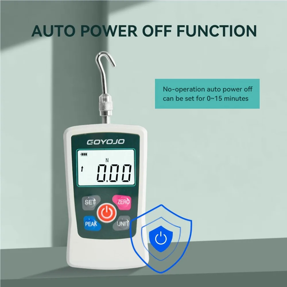 Digital Force Gauge 500N Plastic Tension Compression Testing Tension Meter GF500