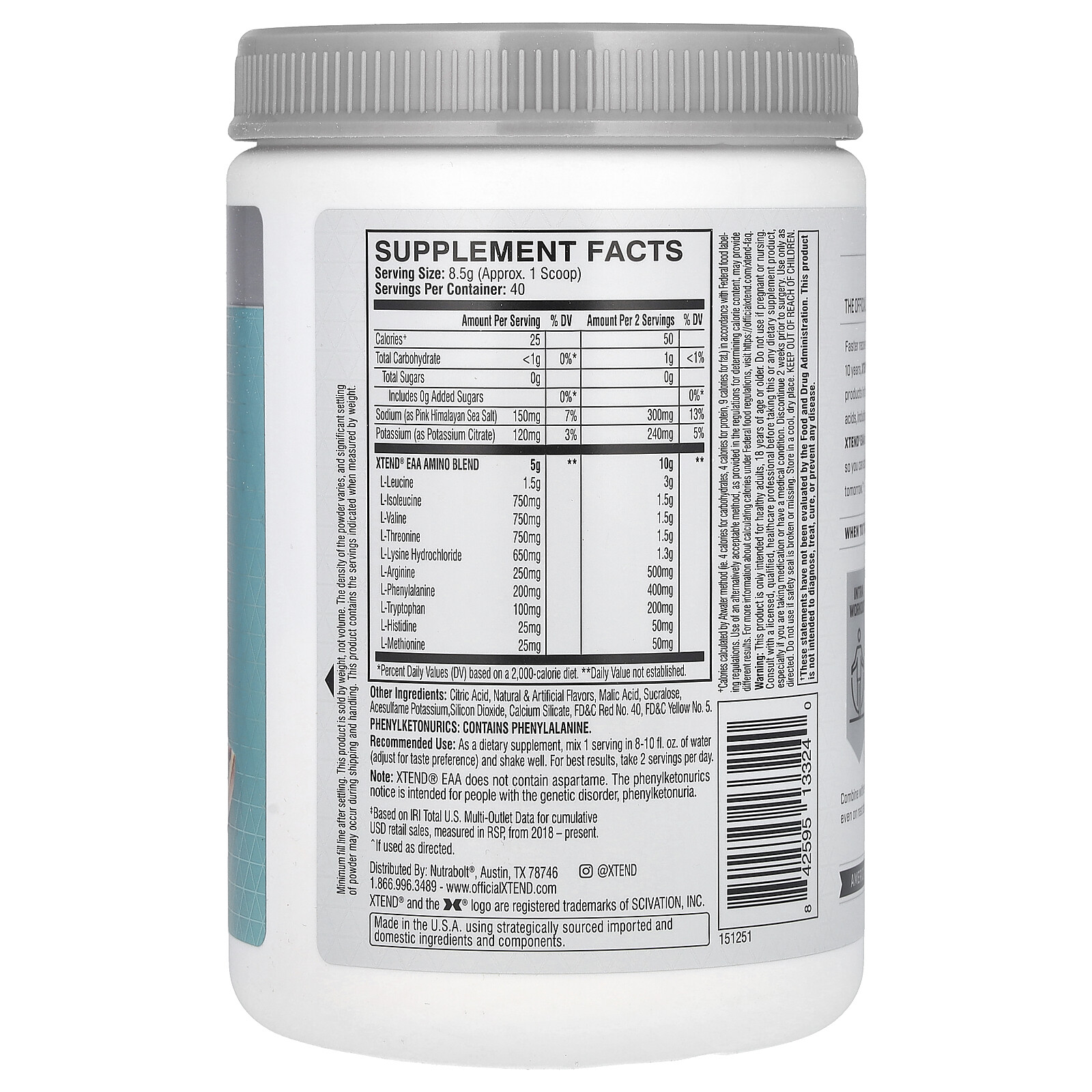 EAA, Blood Orange, 12 oz (340 g)