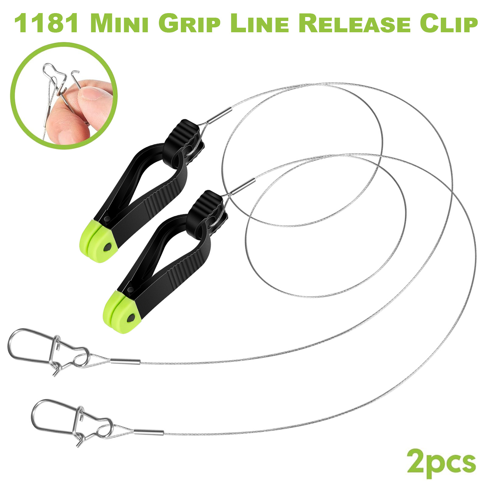 1181 Mini Power Grip Plus Line Release,2Pcs Boat Fishing Downrigger Line Release