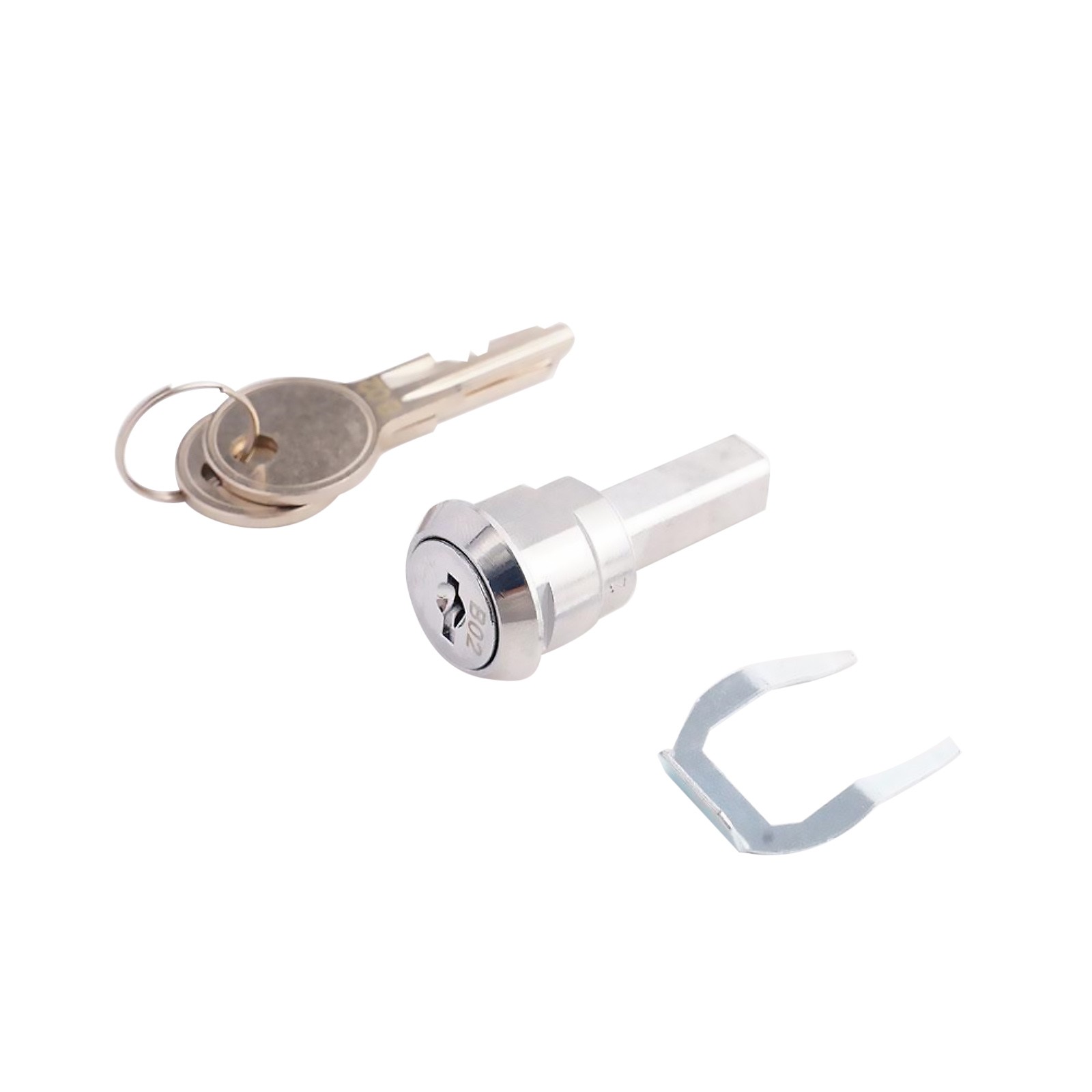 A Set Silver Universal Stainless Toolbox Lock For Movable Tool Cabinet Drawer