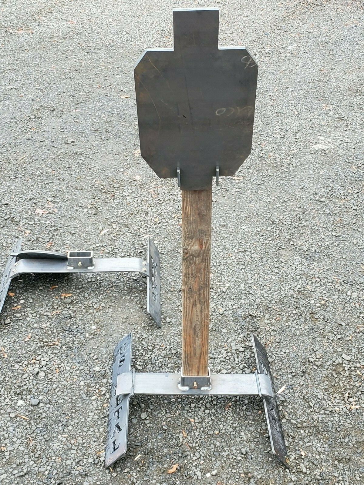 AR500 Angled IDPA 2/3 Shooting Target 3/8 AR500 with Hanger for 2x4's
