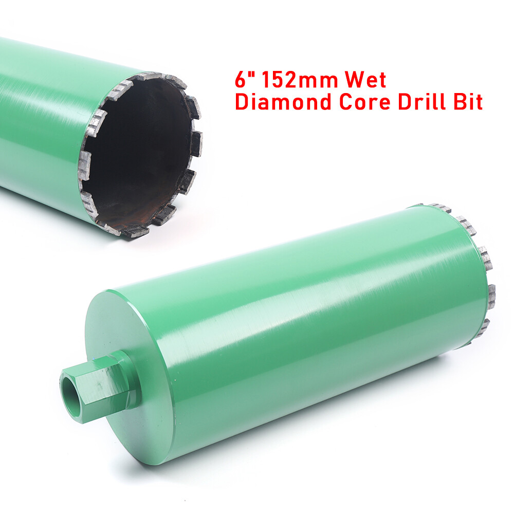 6" Wet Diamond Core Drill Bit 1-1 /4”–7 threads For Hard Concrete Masonry Brick