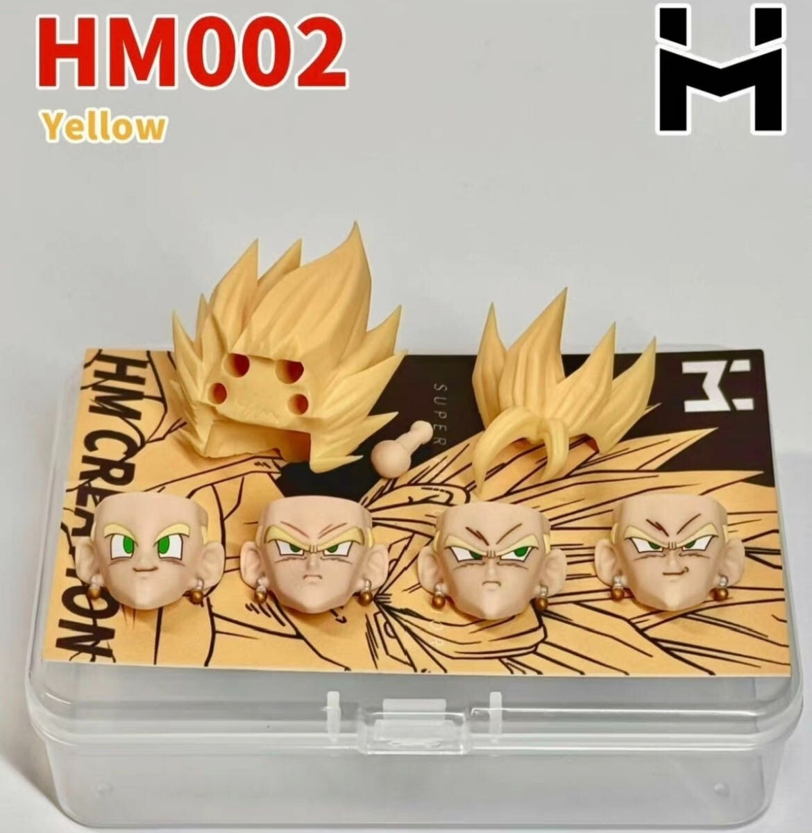 HM custom Vegito 1/12  shf  Vegito yellow Head kit HM002 No Figure